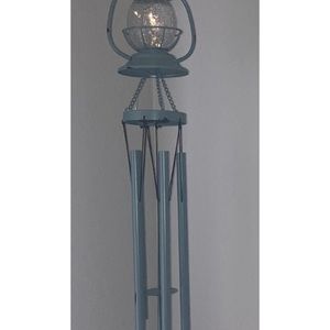 Wind Chime Lantern with Solar Powered Light - Large - NEW w/Tag